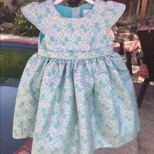 Gymboree 4T light blue and silver dress